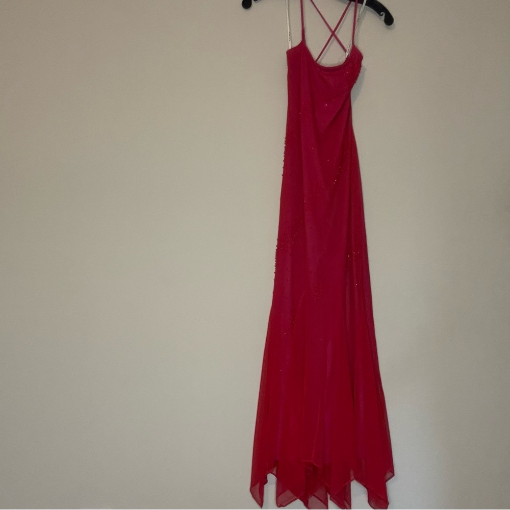 Elegant Red Evening Gown